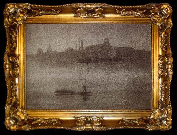 framed  James Abbot McNeill Whistler Nocturne, ta009-2